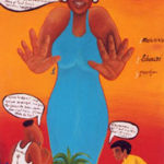 Mama magoro Lamine Maïga - 100 x 50 cm- tôle