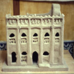 Maquette du saho de Koulenzé Mali - 59 x 63 cm - photo couleur