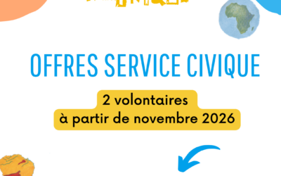 CCd&rsquo;Af recherche deux volontaires en service civique
